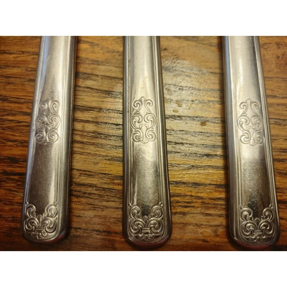 Warranted Nickel Plate bread and butter Knives set of 6